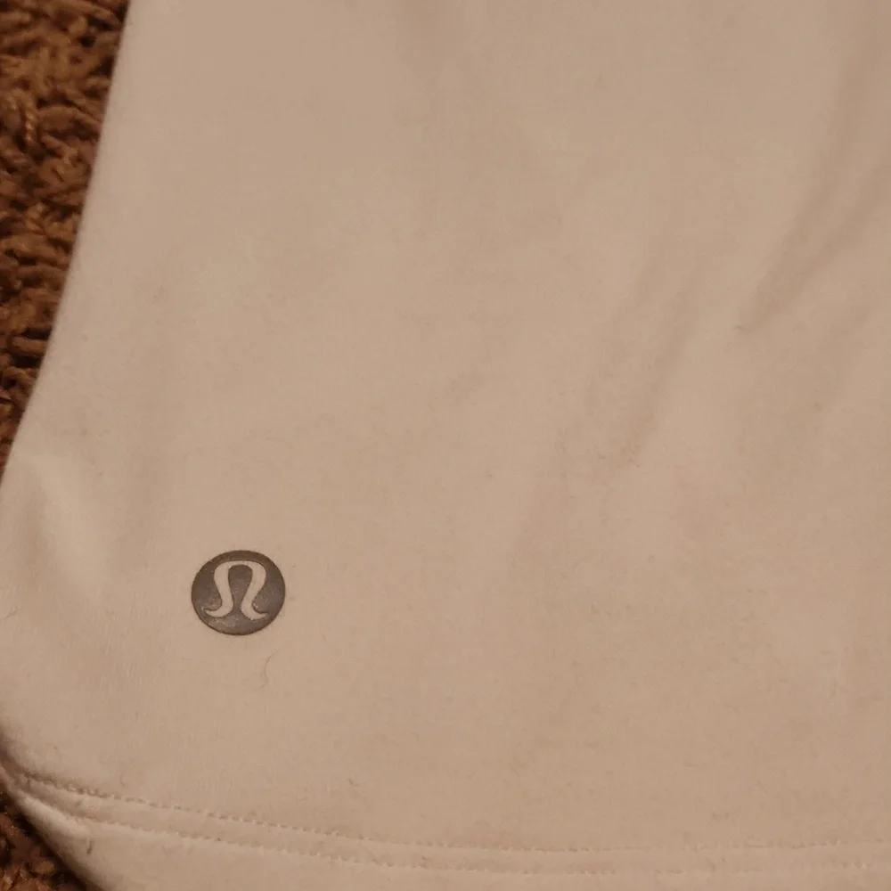 Lululemon Athletica White Long Sleeve Athletic Shirt Size 6 - Picture 7 of 8